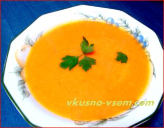 Крем-суп из тыквы с морковью