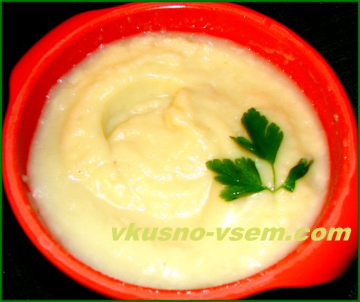 Крем-суп из картофеля и лука порея