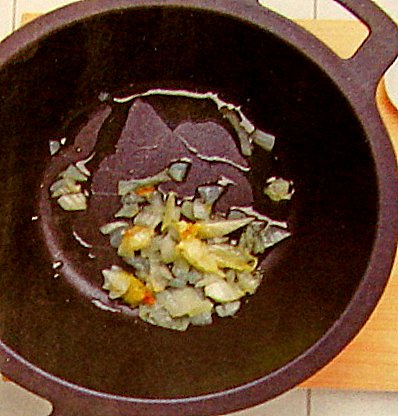 Картофель в зеленом соусе